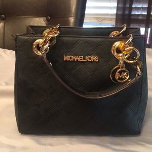 Michael Kors Black Small Quilted Purse